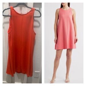 Charles Henry Vibrant‎ orange/coral Dress